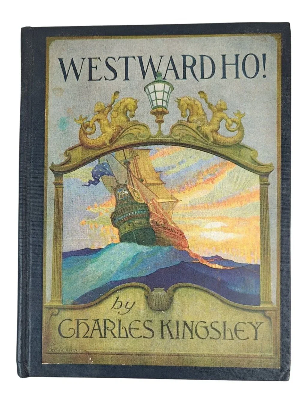 Westward Ho! Charles Kingsley 1936 Hardcover N.C. Wyeth Illustrated Adventure